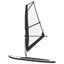 Inflatable Stand Up Paddleboard with Sail Set Black and White Kxitl Carousel 4