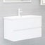 Bathroom Furniture Set White Chipboard Tbiopka Carousel 10