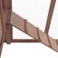 Chicken Coop with Nest Box Mocha and White Solid Fir Wood Oibnll Carousel 7
