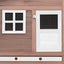 Chicken Coop with Nest Box Mocha and White Solid Fir Wood Oibnll Carousel 9