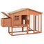 Chicken Coop with Nest Box Solid Fir Wood Oibnla Carousel 3