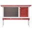Outdoor Rabbit Hutch 1 Layer Red Wood Oibntb Carousel 3