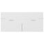 Bathroom Furniture Set White and Sonoma Oak Chipboard Tbibnki Carousel 9