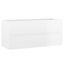 Bathroom Furniture Set Glossy Look White Chipboard Tbiolon Carousel 3