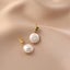 Gold Plated Earrings Freshwater Pearl Carousel 7