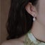 Gold Plated Earrings Freshwater Pearl Carousel 12