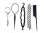 5Pcs Women Hair Hook Needle Stick Fishtail Coil Comb DIY Hairstyling Tools Carousel 2