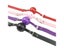 4 Colors Faux Leather Mouth Gag Adjustable Silicone Ball Adult Flirting Fetish Carousel 7