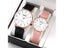 2PCS New Fashion Simple Lovers Set Watches For Rose Gold Business Casual Carousel 3