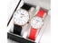 2PCS New Fashion Simple Lovers Set Watches For Rose Gold Business Casual Carousel 5