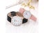 2PCS New Fashion Simple Lovers Set Watches For Rose Gold Business Casual Carousel 8