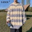 Autumn Winter Striped Fashion Casual Loose Male Sweaters Long Sleeve Carousel 2