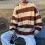 Autumn Winter Striped Fashion Casual Loose Male Sweaters Long Sleeve Carousel 5