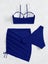 Shell Bra Push Up Three Pieces Bikini Set Swimsuit For Women Pearls Carousel 6