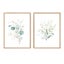 2pcs Boho Watercolor Flowers Green Leaves Canvas Painting Posters Carousel 5