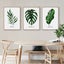 3pcs Modern Green Leaves Watercolor Posters Canvas Painting Wall Art Carousel 2