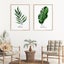 3pcs Modern Green Leaves Watercolor Posters Canvas Painting Wall Art Carousel 4
