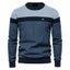 New Spliced Cotton Sweater Men Casual O-Neck High Quality Pullover Carousel 1