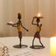 Nordic Metal Candlestick Abstract Character Sculpture Candle Holder Carousel 5