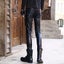 HOUZHOU Black Motorcycle Leather Pants Gothic Skinny Fashion Faux Pu Carousel 5