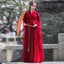 Original Hanfu Women's Ancient Costume Red Elegant Sequins Shimmering Carousel 5