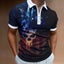 Fashion Men's Clothes Polo Shirts Street American Flag Print Casual Carousel 4