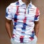 Fashion Men's Clothes Polo Shirts Street American Flag Print Casual Carousel 5