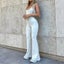 Sexy Backless Y2K Casual Slim Jumpsuits Solid White Female Sleeveless Carousel 2