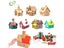 Children Handmade DIY Painting Christmas Biscuit House Festival Decorations Carousel 2