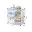 SOGA 2X 4-Cube Transparent Shelf Box Portable Cubby DIY Storage Shelves Modul... Carousel 3