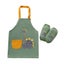 Cute Cartoon Children Apron with Sleeves Set Carousel 1