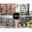 2x1.8m 5-shelves Steel Warehouse Shelving Racking Garage Storage Rack Black Carousel 6