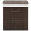 Bamboo Laundry Bin Rectangular Dark Brown Xappnx Carousel 1