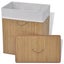 Bamboo Laundry Bin Rectangular Natural Xaxixp Carousel 4