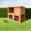 I.pet Rabbit Hutch Hutches Large Metal Run Wooden Cage Chicken Coop Guinea Pig Carousel 8