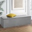 Artiss Storage Ottoman Blanket Box Grey Large Fabric Rest Chest Toy Foot Stool Carousel 8