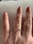 Pink crystal square Sterling silver Royal Essence ring Carousel 1