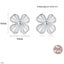 925 Sterling Silver Flower Stud Earrings "Daphne" Carousel 3