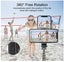 Selfie Stick Gimbal Stabilizer, Portable Phone Holder,Auto Balance 1-Axis Gimbal Carousel 3