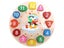 4 Styles Cartoon Animal Wooden Beaded Geometry Digital Clock Puzzles For Carousel 2