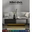 Artiss Coffee Table Led Lights High Gloss Storage Drawer Modern Furniture Black Carousel 5