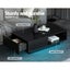 Artiss Coffee Table Led Lights High Gloss Storage Drawer Modern Furniture Black Carousel 7