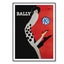 60cmx90cm Fashion Bally Black Frame Canvas Wall Art Carousel 1