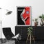 60cmx90cm Fashion Bally Black Frame Canvas Wall Art Carousel 4