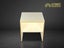 DEAL! Plywood Warm White bedside tables Set of two Carousel 3