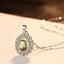 925 Sterling Silver Crystal Necklace "Cannes" (Green) Carousel 6