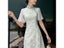 Inverted Big-sleeved Green Cheongsam New Elegant High-end Young Girls Improved Carousel 4