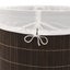 Bamboo Laundry Bin Oval Dark Brown Xaxixn Carousel 4