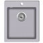Overmount Kitchen Sink Single Basin Granite Grey Oappol Carousel 1