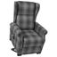 Massage Stand-up Reclining Chair Grey Fabric Txkaio Carousel 1
